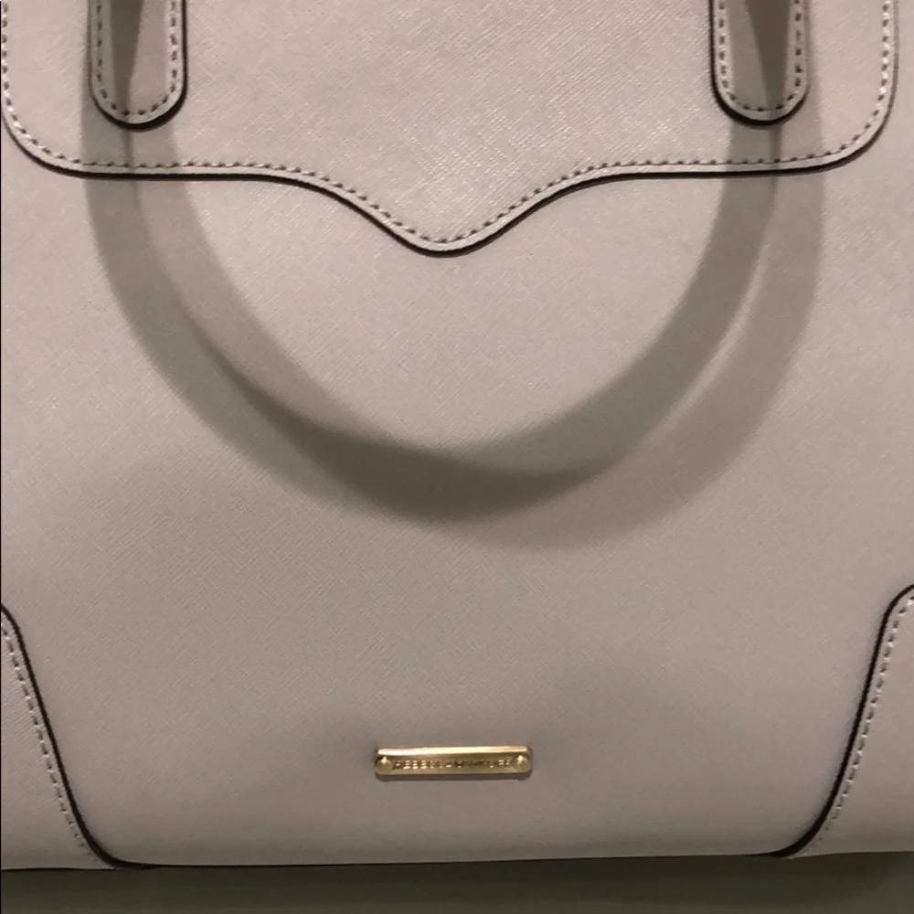Rebecca Minkoff Amorous Satchel Purse in Light Gray - Picture 3 of 3